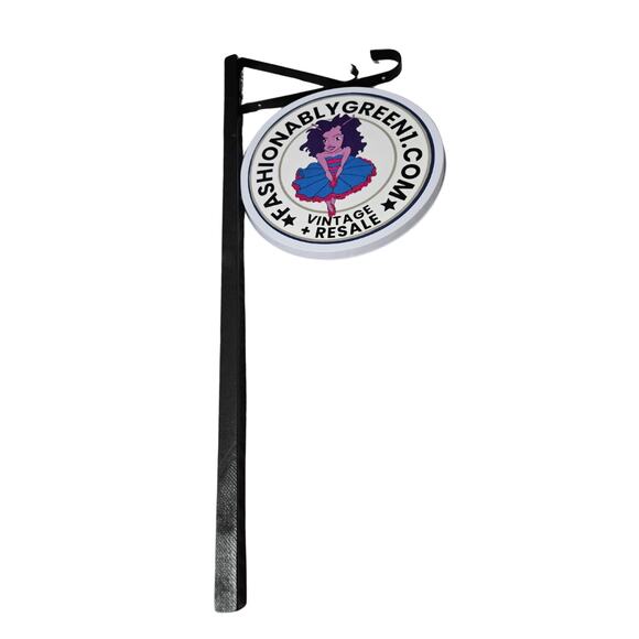 Indoor Hanging Two Sided Round Logo Marketing Signage Booth Festival Tent Signs - Picture 2 of 3